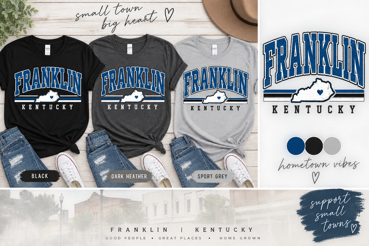 Franklin Kentucky Hometown Varsity Graphic Tee
