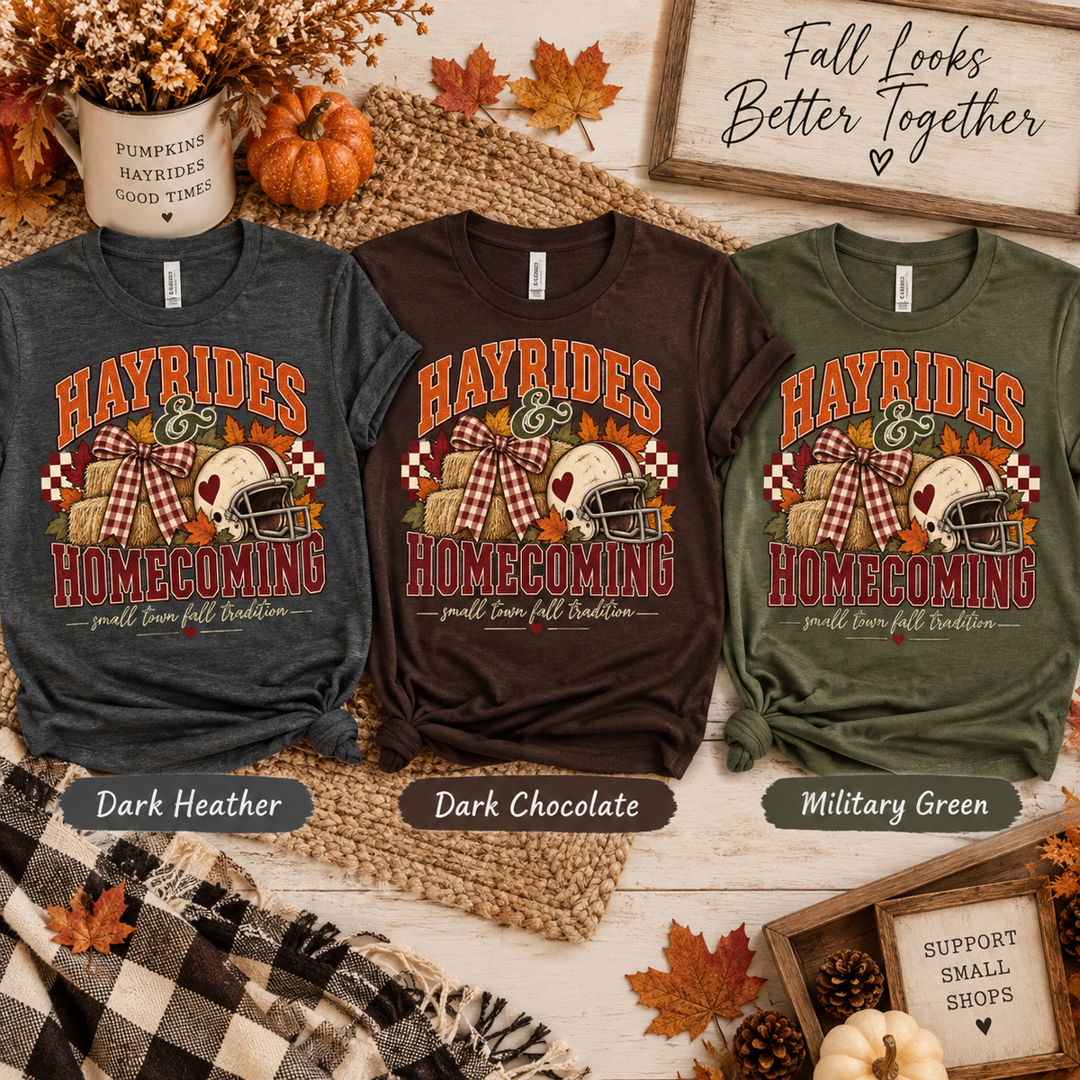 Hayrides & Homecoming Fall Graphic Tee