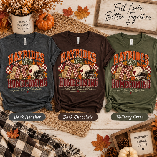 Hayrides & Homecoming Fall Graphic Tee
